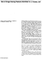 Use Of Drugs Among Persons Admitted To A Country Jail