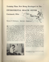 Training plans now being developed at the Environmental Health Center Cincinnati Ohio