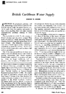 British Caribbean water supply