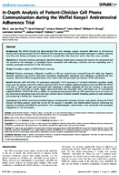 InDepth Analysis of PatientClinician Cell Phone Communication during the WelTel Kenya1 Antiretroviral Adherence Trial