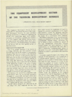 The Equipment Development Section of the Technical Development Services