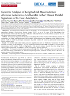 Genomic Analyses of Longitudinal Mycobacterium abscessus Isolates in a Multicenter Cohort Reveal Parallel Signatures of InHost Adaptation