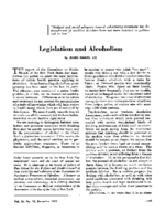 Legislation and alcoholism