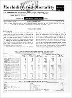 Morbidity and Mortality Weekly Report Vol 13 No 40 for Release October 9 1964