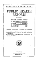 Public Health Reports  v 44 no 13  cover