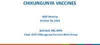 CHIKUNGUNYA VACCINES