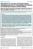 Optimization of a Low Cost and Broadly Sensitive Genotyping Assay for HIV1 Drug Resistance Surveillance and Monitoring in ResourceLimited Settings