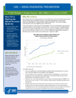 CDC  Drug Overdose Prevention FY 2017 Presidents Budget Request 856 Million an increase of 10M