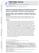 Datadriven mechanistic framework with stratified immunity and effective transmissibility for COVID19 scenario projections