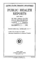 Public Health Reports  v 46 no 50  cover