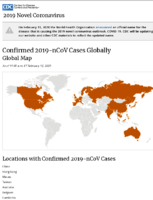 Confirmed 2019nCoV cases globally global map as of 1100 am ET February 12 2020