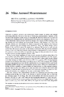 Mine Aerosol Measurement