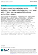 EpigenomeWide Association Studies Identify Novel DNA Methylation Sites Associated with PTSD A MetaAnalysis of 23 Military and Civilian Cohorts