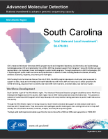 Advanced Molecular Detection National investment to advance genomic sequencing capacity South Carolina September 5 2023