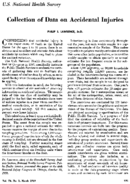 Collection of data on accidental injuries