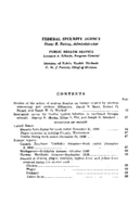 Public Health Reports  v 66 no 2  table of contents