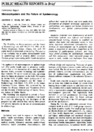 Microcomputers and the future of epidemiology