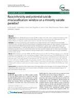 Raceethnicity and potential suicide misclassification window on a minority suicide paradox