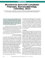 Wuchereria bancrofti Lymphatic Filariasis Barrancabermeja Colombia 2023