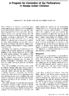 A program for correction of ear perforations in Navajo Indian children