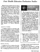 Four health education evaluation studies