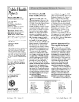 Public Health Reports  v 110 no 4  masthead