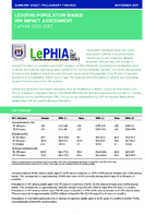 Lesotho PopulationBased HIV Impact Assessment LePHIA 20162017 Summary Sheet Preliminary Findings 2017