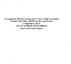 Toxicokinetics of Ethyl TertiaryButyl Ether ETBE and Methyl TertiaryButyl Ether MTBE in Men and Women