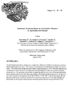 Insurance Premium Bonus as a Preventive Measure in Agriculture in Finland