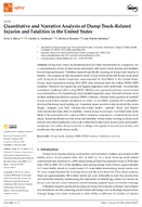 Quantitative and Narrative Analysis of Dump TruckRelated Injuries and Fatalities in the United States