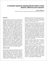 A Simulation Approach Analyzing Random Motion Events Between a Machine and its Operator manuscript