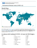 Coronavirus Disease 2020 COVID19 world map global map as of 1030 am ET June 18 2020
