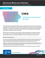 Advanced Molecular Detection National investment to advance genomic sequencing capacity Iowa September 5 2023