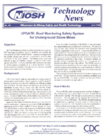 Technology News 481 Update Roof Monitoring Safety System for Underground Stone Mines