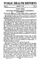 Weekly Reports for AUGUST 7 1931