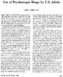 Use of psychotropic drugs by US adults