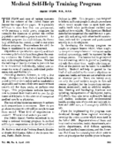 Medical selfhelp training program