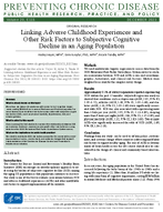 Linking Adverse Childhood Experiences and Other Risk Factors to Subjective Cognitive Decline in an Aging Population
