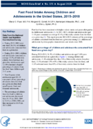 Fast food intake among children and adolescents in the United States 20152018