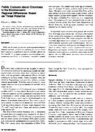 Public concern about chemicals in the environment regional differences based on threat potential