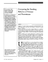 Comparing The Smoking Behavior Of Veterans And Nonveterans