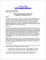 Meningitis and stroke associated with potentially contaminated product