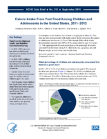 Caloric Intake from Fast Food among Children and Adolescents in the United States 20112012