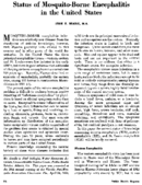 Status of mosquitoborne encephalitis in the United States