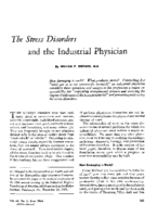 The stress disorders and the industrial physician