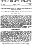 Public health reports  v 25 no 33 AUGUST 19 1910