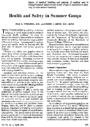 Health And Safety In Summer Camps