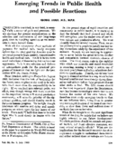 Emerging trends in public health and possible reactions