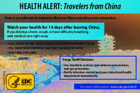 Health alert  travelers from Wuhan China