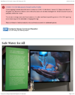 Story of CDC  Safe water for all